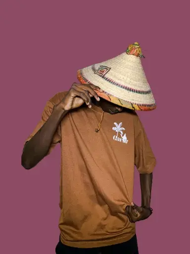 t-shirt gan'art marron