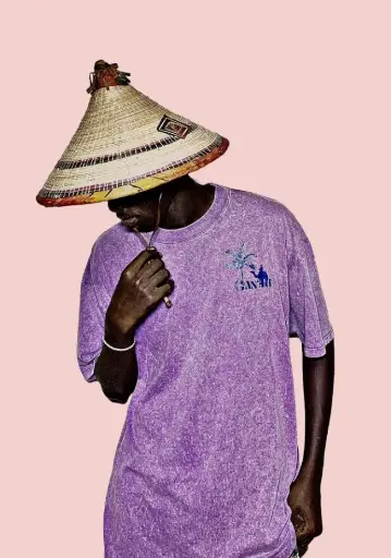 t-shirt gan'art meuve dégradé